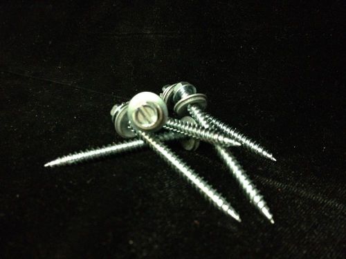 (1000) 8x2 hex head sheet metal screws neoprene washer (roofing screws) for sale