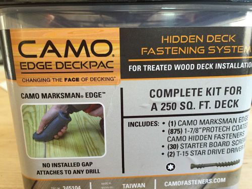 NEW Camo Edge Deckpak hidden deck fastening system with FREE marksmen edge tool