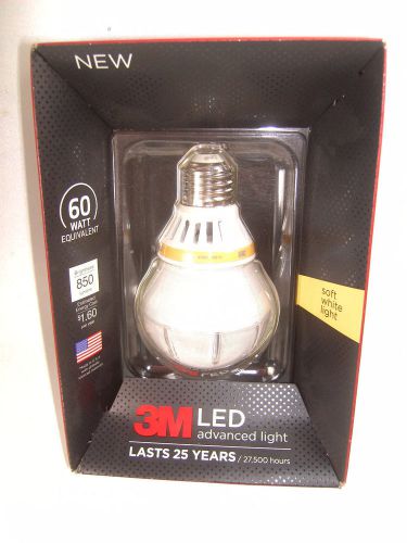 NEW 3M LED Advanced Light Bulb  Soft White  60-Watt Equivalent  850-Lumen