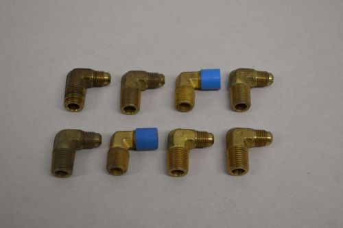 Lot 8 new assorted 90deg elbow reducing fitting  7/16in jic  1/4in npt d357583 for sale
