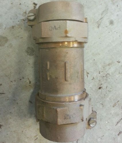 Ford NL 2in brass PVC coupling drinking water joint
