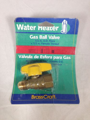 Brass Craft BrassCraft Water Heater Gas Ball Valve 1/2&#034; OD   Flare x 1/2&#034; Female