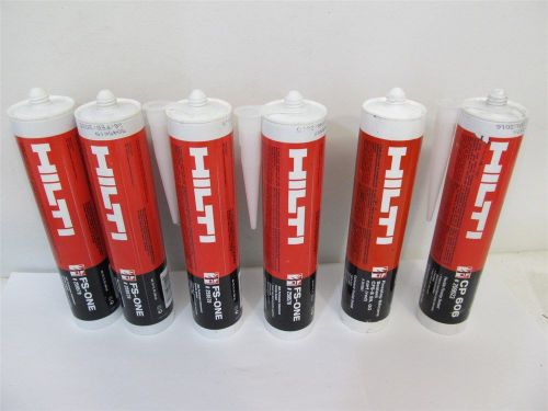 1 lot of 6 hilti fire stop sealant tubes for sale