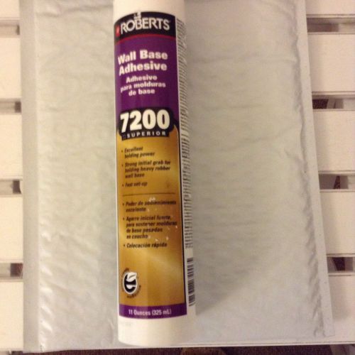 Roberts wall base adhesive, 11 oz:  made usa product-7200 superior holding power for sale