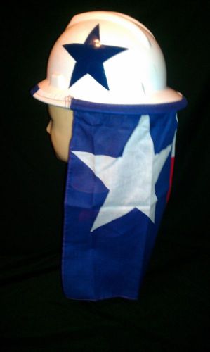 Hard Hat Neck Shade Sun Protector Texas Flag