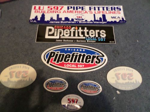 Stickers &amp; Decals PipeFitters Construction