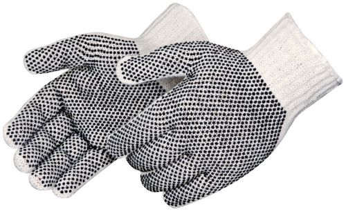 330001 inline dotted cotton gloves-two sided 12 pair for sale