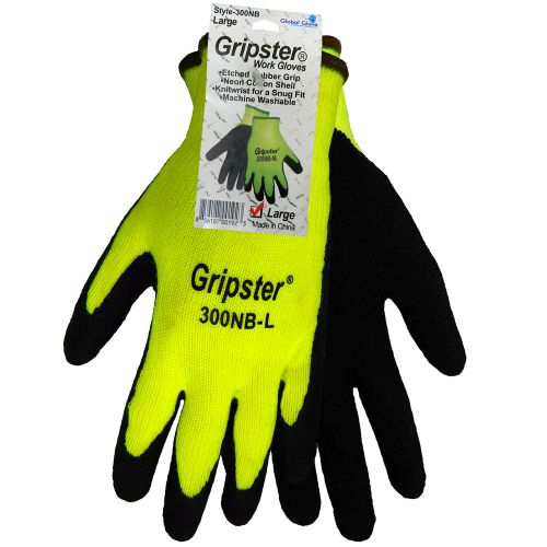 Global Glove 300INT-XL Insulated Ice Gripster Rubber-Coated Gloves (XL)