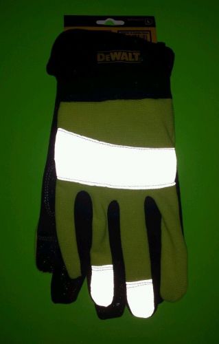 DeWalt Hi-Visibility Rapid Fit Gloves Large (CHEAPEST)