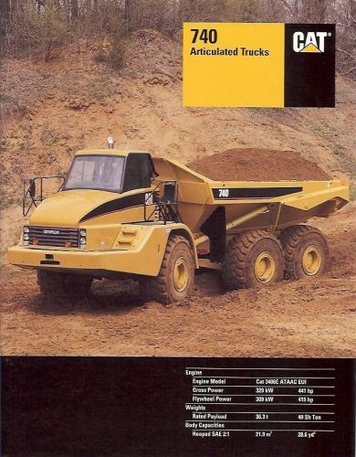 Equipment Brochure - Caterpillar - 740 - Articulated Dump Truck - 2001 (EB16)