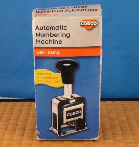 COSCO AUTOMATIC NUMBERING MACHINE No Ink Pad or Instructions