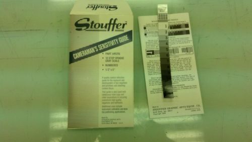 Stouffer Cameraman Sensitivity Guide BRAND NEW Have a Spare on hand SAVE$$$
