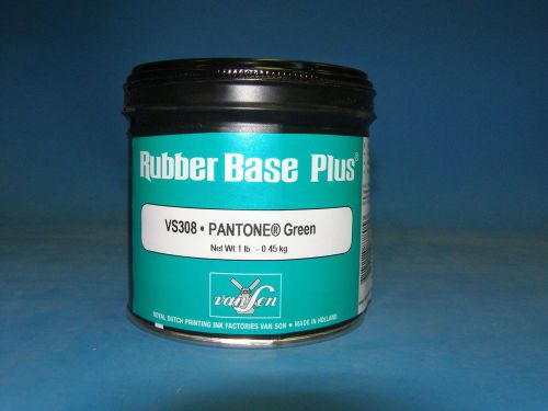 New vanson rubber base plus pantone green ink 1lb vs308 for sale