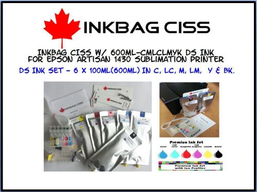 INKBAG CISS REFILLABLE(600ML DS INK &amp; ARC) FOR EPSON ARTISAN 1430 PRINTER