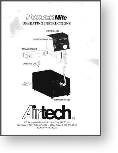 Airtech PowderMite Powder Spray Operator&#039;s Manual