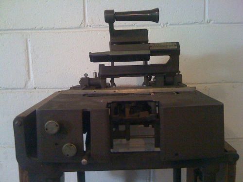 Museum Quality Antique &#039;Addressograph&#039; Manual Printing Machine-Original Stand