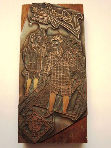 Widow Jones Boston MA Clothing Store Printers Block 2 Boys Rowing Free Shipping