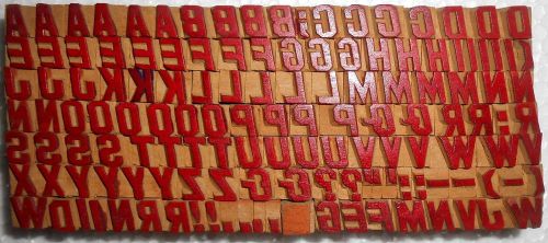 135 piece Unique Vintage Letterpres wood wooden type printing block Unused s1026