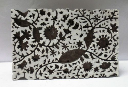 Vintage wooden carved textile printing fabric block stamp wallpaper print hot 49 for sale