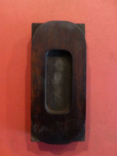 Wood Letter O or Number 0 (Zero) - Printers Block 4 7/8 by 2 1/4 inches