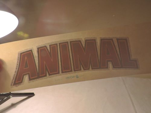 OLD IRON ON T SHIRT TRANSFER ANIMAL  A*N*I*M*A*L  free shipping