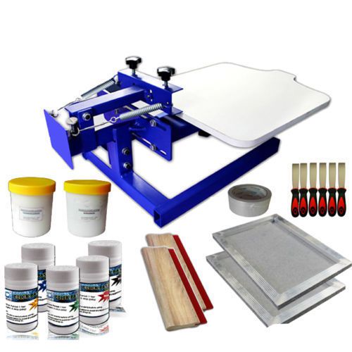 One color silk screening screen printing removable pallet starter diy hobby kit for sale