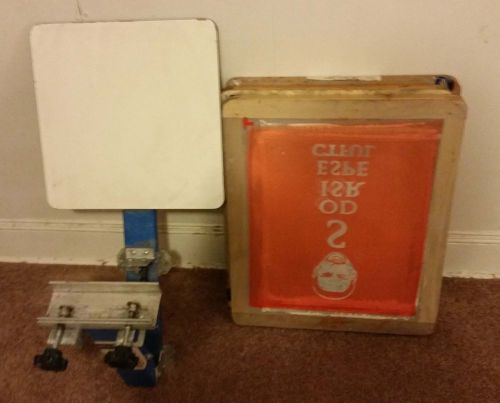 Screen printing starter kit / printing press with mesh screens for sale