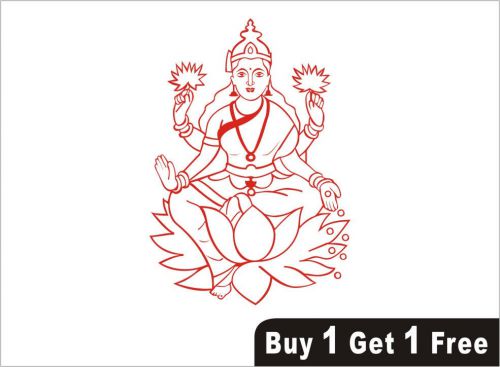 2X &#034;Laxmi Maa&#034; Om Aum Car Vinyl Decal Art Sticker Graphics Gift - 485 B