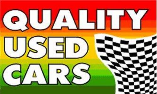 Quality Used Cars 3x5&#039; Banners (2-flags) Combo deal With Checker Board