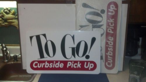 curbside pick up signs ( pair )