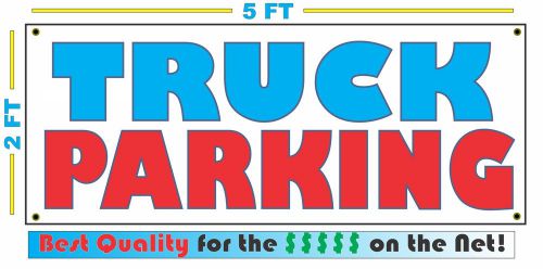 Full Color TRUCK PARKING Banner Sign All Weather NEW Larger Size Storage