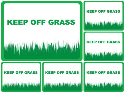 Keep Off Grass Sign For Your Business or Property Stop Walking on Lawn Signs 6x