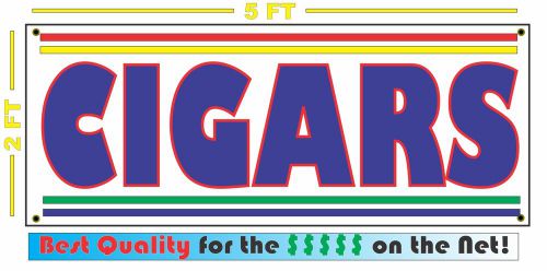 CIGARS Banner Sign NEW Larger Size for Smoke Shop Convenience Store Market