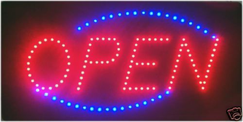 NEW LIGHTED LED OPEN FOR BUSINESS SIGN HOME BAR BRIGHT