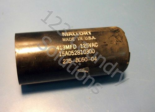 Front load Washer Milnor Mallory Capacitor 413-495 Mfd 125Vac 60 Hz