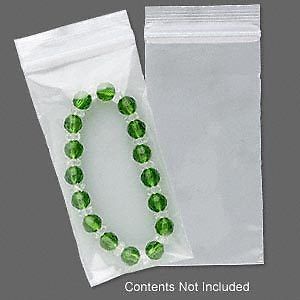 100 Plastic Zip Lock Ziplock Bags 4x2 Clear 2 Mil - NEW