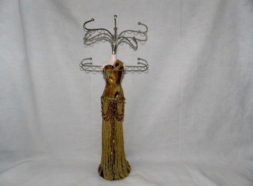 Victorian Mannequin Doll Jewelry Holder Stand Display Necklace Bracelet Earring