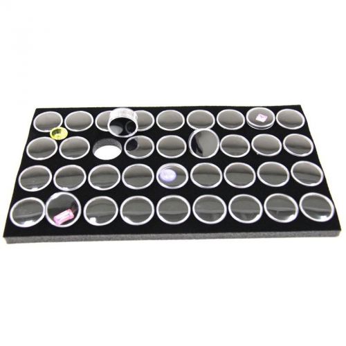 Foam Insert With 36 Slots For Gem Jars Black