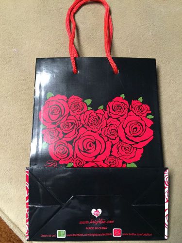Black Red  Heart Brighton Gift Bag - New