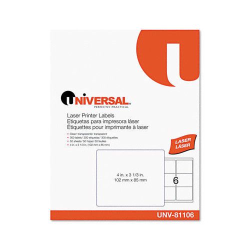 Universal® Laser Printer Permanent Labels, 300/Box