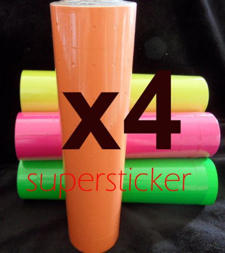 40 roll x 500 tags labels refill for price gun orange for sale