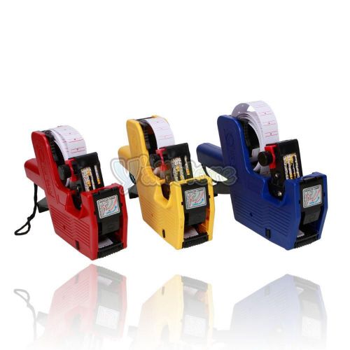 3pcs high-quality mx-5500 8 digits single row price label gun x 3 color store for sale