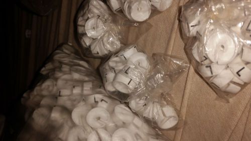 100 Single Marker   Hanger Size Tags / Markers  Size  L  White