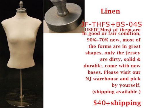 Used Mannequin Manequin Manikin Linen Dress Form #JF-THFS+BS-04S