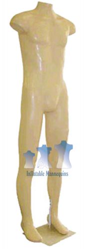 Male Mannequin, Fleshtone Plastic w/Base
