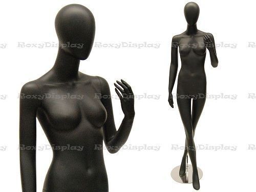Fiberglass black abstract egg head mannequin display dress form mc-kat02 for sale