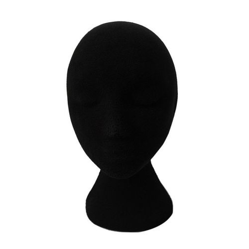 Velvet Styrofoam Foam Female Mannequins Display Head Stand Model Dummy Wig