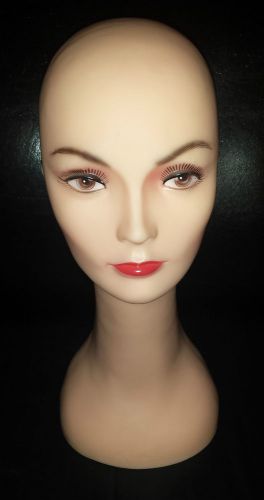 Troika Female Mannequin Head for Hats, Wigs or Model Display! 16 inches tall!