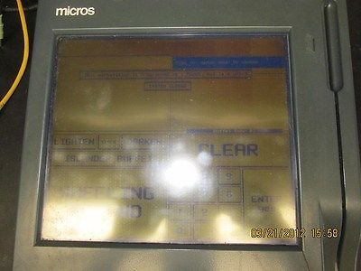 Micros 400412 POS Touchscreen Terminal Workstation BOOTS UP UNTESTED - READ