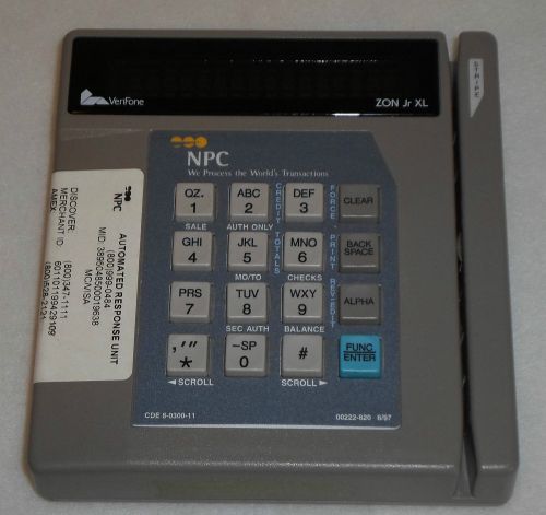 Used Verifone ZON Jr. XL Credit Card Swipe POS Terminal Reader Pin Pad NICE
